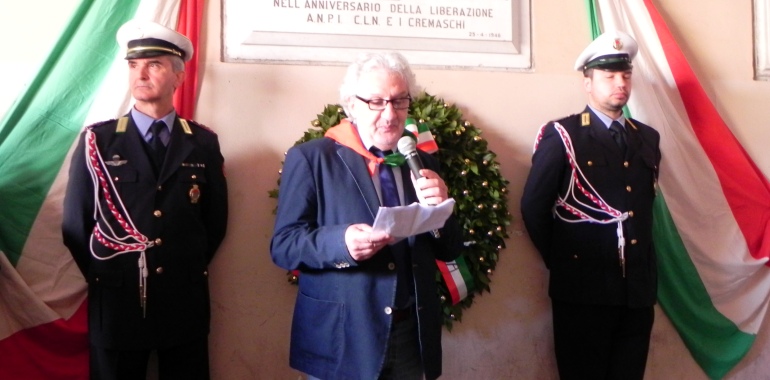 Paolo Balzari durante le celebrazioni